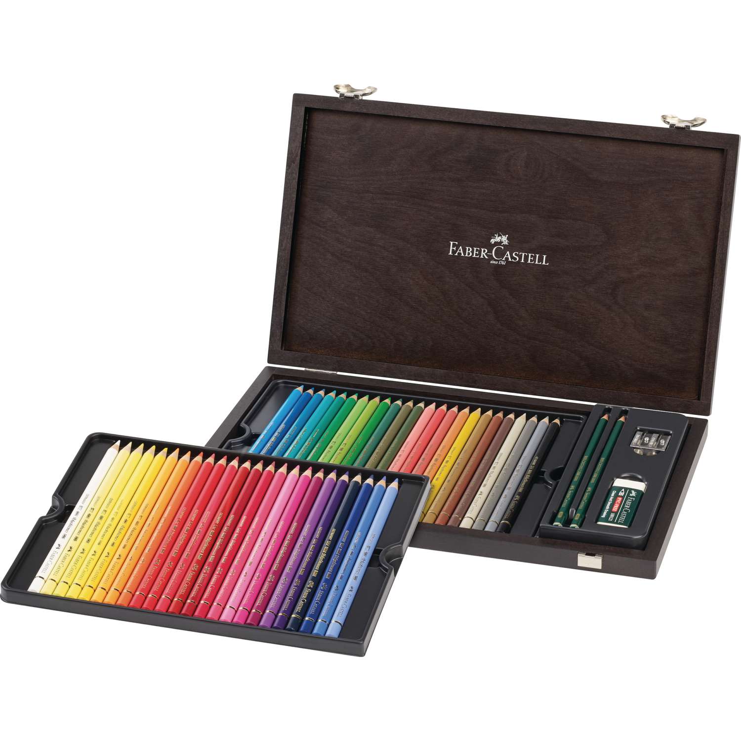 Coffret en bois de 48 crayons Polychromos Faber Castell Le Géant des